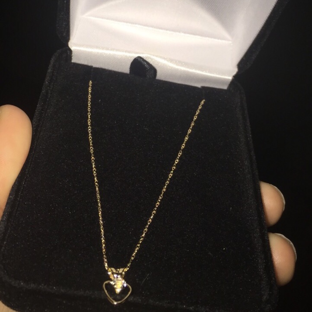 14kt gold Heart Necklace
